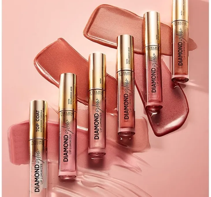 Eveline Cosmetics Diamond Glow Lip Luminizer błyszczyk do ust z kwasem hialuronowym 16 Holo Glow 4,5 ml