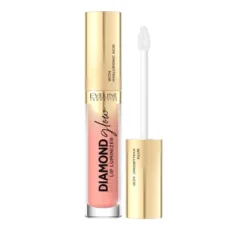 Eveline Cosmetics Diamond Glow Lip Luminizer błyszczyk do ust z kwasem hialuronowym 13 Peach Fuzz 4,5 ml