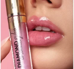 Eveline Cosmetics Diamond Glow Lip Luminizer błyszczyk do ust z kwasem hialuronowym 05 Toffee 4,5 ml