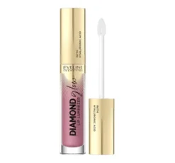 Eveline Cosmetics Diamond Glow Lip Luminizer błyszczyk do ust z kwasem hialuronowym 05 Toffee 4,5 ml