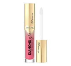 Eveline Cosmetics Diamond Glow Lip Luminizer błyszczyk do ust z kwasem hialuronowym 09 Peach Dream 4,5 ml