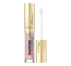 Eveline Cosmetics Diamond Glow Lip Luminizer błyszczyk do ust z kwasem hialuronowym 03 Caramel Ice Cream 4,5 ml