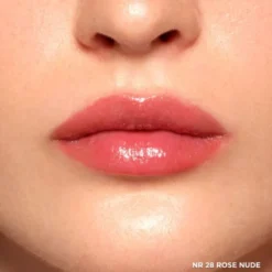 Eveline Cosmetics Diamond High Shine Serum kolagenowy błyszczyk-serum do ust z peptydami 28 Rose Nude 5 ml