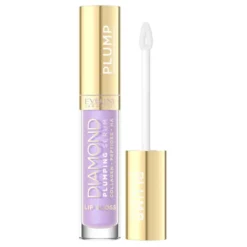 Eveline Cosmetics Diamond High Plumping Serum błyszczyk-serum do ust z efektem chłodzenia 24 Amethyst Glow 5 ml