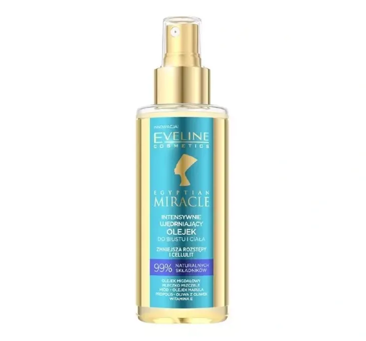 Eveline Cosmetics Egyptian Miracle intensywnie ujędrniający olejek do biustu i ciała 150 ml