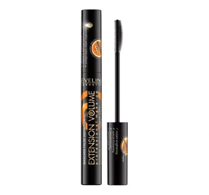 Eveline Cosmetics Extension Volume wydłużająco-pielęgnujący tusz do rzęs Black 10 ml