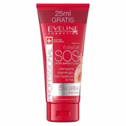 Eveline Cosmetics Extra Soft SOS intensywnie regenerujący krem-opatrunek do rąk 5% urea + lanolina 100 ml