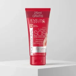 Eveline Cosmetics Extra Soft SOS intensywnie regenerujący krem-opatrunek do rąk 5% urea + lanolina 100 ml