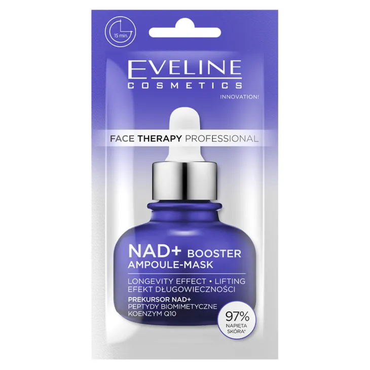 Eveline Cosmetics Face Therapy Professional NAD+ Booster Ampoule-Mask liftingująca maseczka do twarzy 8 ml