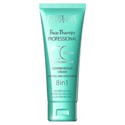 Eveline Cosmetics Face Therapy Colour Corrector kompleksowy krem CC do twarzy łagodząco-nawilżający 8w1 30 ml