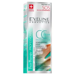 Eveline Cosmetics Face Therapy Colour Corrector kompleksowy krem CC do twarzy łagodząco-nawilżający 8w1 30 ml