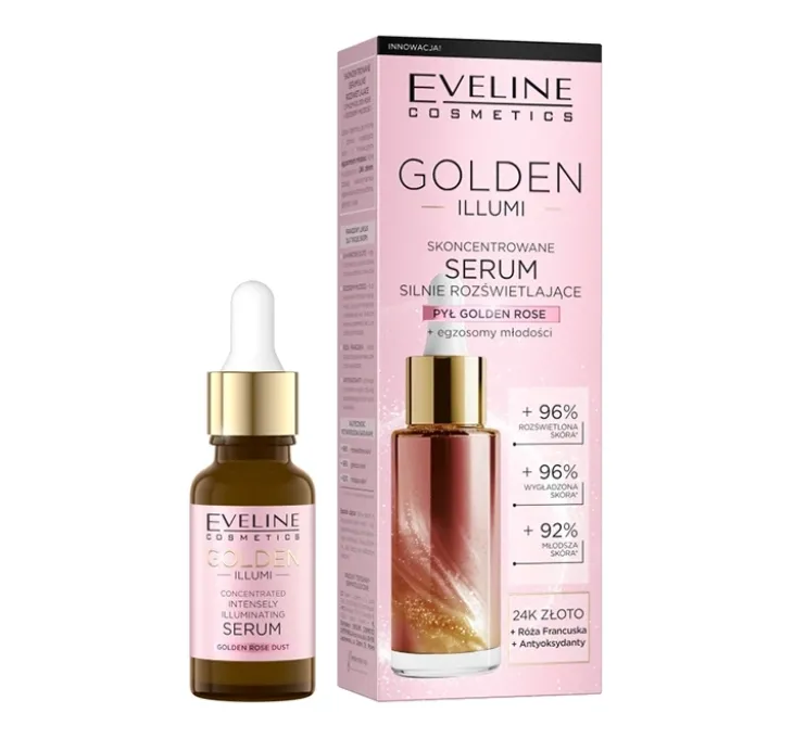 Eveline Cosmetics Golden Illumi skoncentrowane serum silnie rozświetlające 18 ml