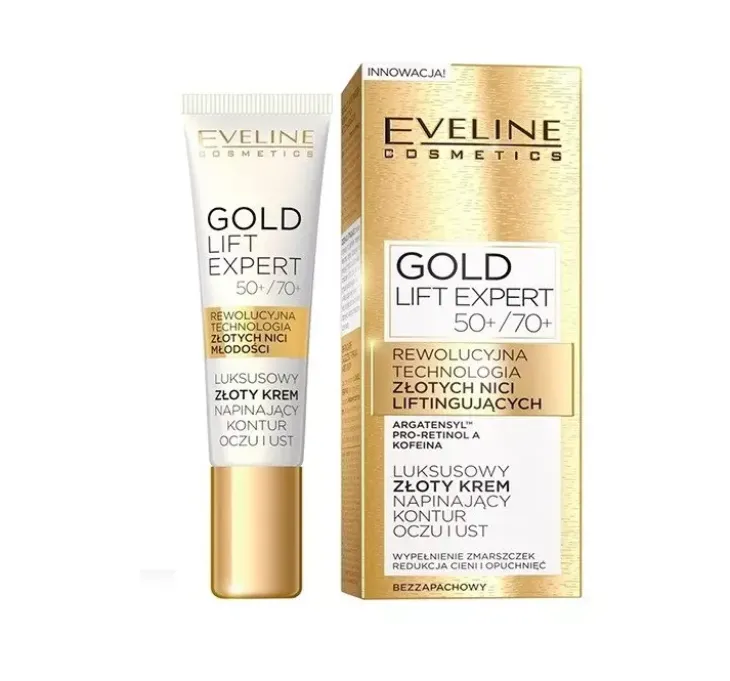 Eveline Cosmetics Gold Lift napinający krem na okolice oczu i ust 15 ml