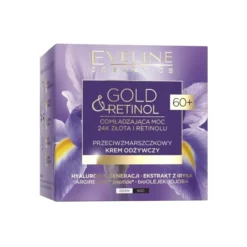 Eveline Cosmetics Gold & Retinol przeciwzmarszczkowy krem odżywczy do twarzy 60+ 50 ml