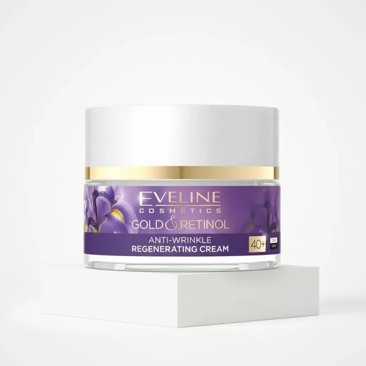 Eveline Cosmetics Gold & Retinol przeciwzmarszczkowy krem regenerujący do twarzy 40+ 50 ml