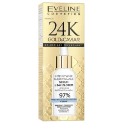 Eveline Cosmetics 24k Gold & Caviar intensywnie ujędrniające serum do twarzy ze złotem 18 ml