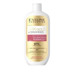 Eveline Cosmetics 24K Gold & Ceramides Złota Terapia Nawilżająca 3w1 regenerujący balsam-serum do ciała 400 ml
