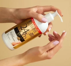 Eveline Cosmetics 24K Gold regenerujący krem do rąk i paznokci ze złotem i śluzem ślimaka 300 ml
