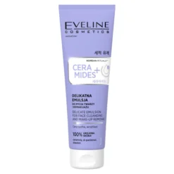 Eveline Cosmetics Korean Rituals CERAMIDES+ delikatna emulsja do mycia twarzy i demakijażu z ceramidami 140 ml