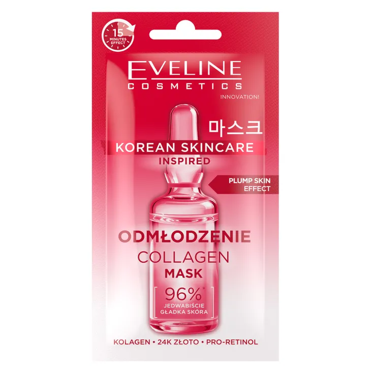 Eveline Cosmetics Korean Skincare Collagen odmładzająca maseczka do twarzy 8 ml