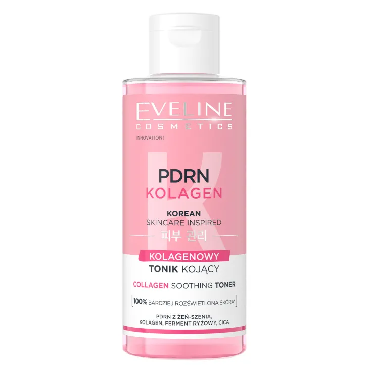 Eveline Cosmetics Korean Skincare PDRN Collagen kolagenowy tonik kojący do twarzy 150 ml