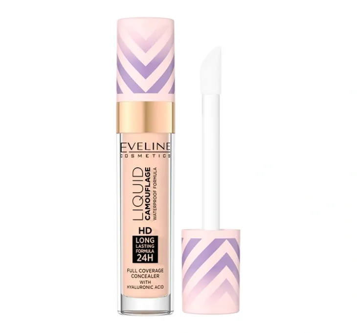 Eveline Cosmetics Liquid Camouflage korektor kryjący z kwasem hialuronowym 2,5 Light Peach Warm 7 ml