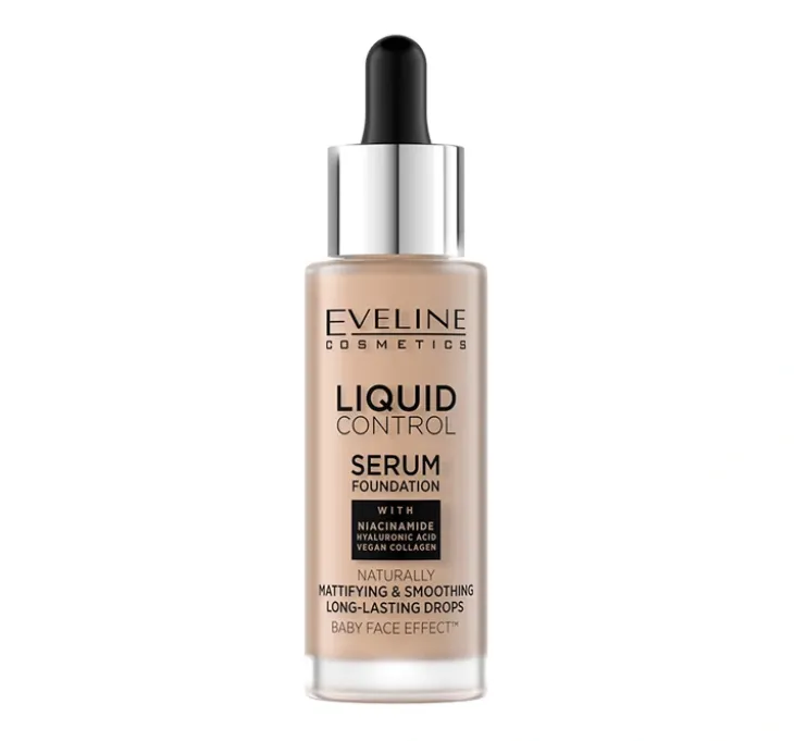 Eveline Cosmetics Liquid Control HD podkład do twarzy 035 Natural Beige 32 ml