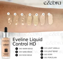 Eveline Cosmetics Liquid Control HD podkład do twarzy 016 Vanilla Beige 32 ml