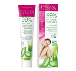 Eveline Cosmetics 99% Natural Aloe Vera łagodny krem do depilacji 125 ml