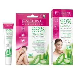 Eveline Cosmetics 99% Natural Aloe Vera zestaw do depilacji twarzy i podbródka