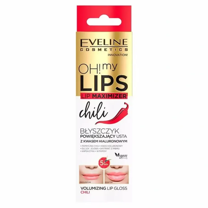 Eveline Cosmetics Oh My Lips Lip Maximizer błyszczyk powiększający usta Chili 4,5 ml