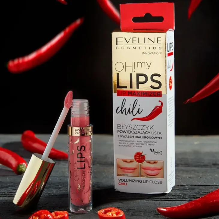 Eveline Cosmetics Oh My Lips Lip Maximizer błyszczyk powiększający usta Chili 4,5 ml
