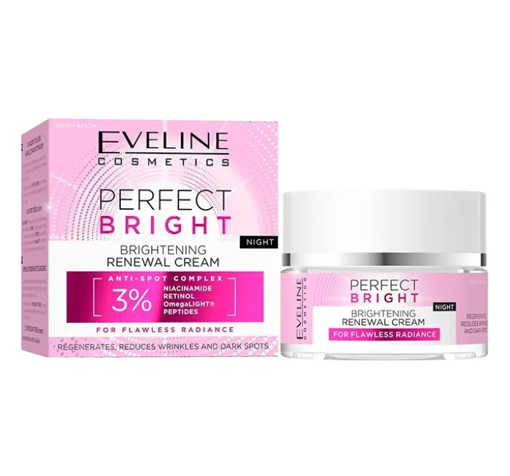 Eveline Cosmetics Perfect Bright rozjaśniający krem regenerujący na noc 50 ml