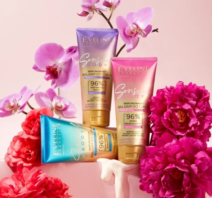 Eveline Cosmetics perfumowany balsam do ciała rozświetlenie i regeneracja 200 ml