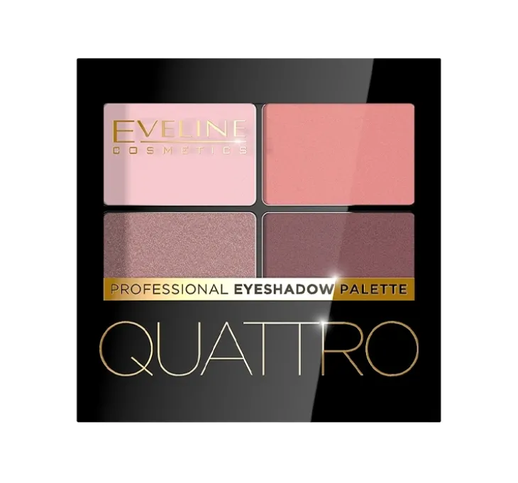 Eveline Cosmetics Quattro Eyeshadow paleta 4 cieni do powiek 12 7,2 g
