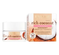 Eveline Cosmetics Rich Coconut ultra-odżywczy kokosowy krem do twarzy 50 ml