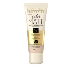 Eveline Cosmetics Satin Matt podkład matujący 101 Ivory 30 ml