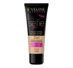 Eveline Cosmetics Selfie Time kryjąco-nawilżający podkład i korektor 04 Natural 30 ml