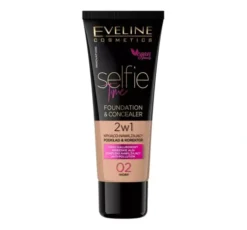 Eveline Cosmetics Selfie Time kryjąco-nawilżający podkład i korektor 02 Ivory 30 ml