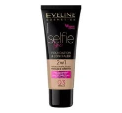 Eveline Cosmetics Selfie Time kryjąco-nawilżający podkład i korektor 03 Vanilla 30 ml
