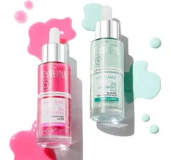 Eveline Cosmetics Serum Shot wzmacniające serum do twarzy z 2% kwasem laktobionowym 30 ml