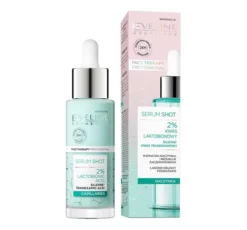 Eveline Cosmetics Serum Shot wzmacniające serum do twarzy z 2% kwasem laktobionowym 30 ml