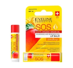 Eveline Cosmetics SOS Argan Oil odżywczo-regenerujący balsam do ust SPF10 Exotic Mango 13,9 g