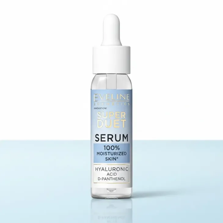 Eveline Cosmetics Super Duet nawilżające serum do twarzy z 2% kwasem hialuronowym 30 ml