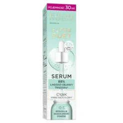Eveline Cosmetics Super Duet serum na niedoskonałości 10% cynk do skóry trądzikowej i młodej 30 ml