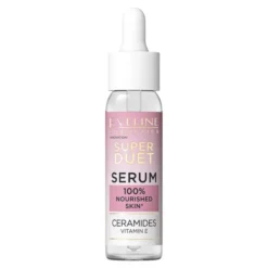 Eveline Cosmetics Super Duet odbudowujące serum do twarzy 5% ceramidy do skóry odwodnionej i matowej 30 ml