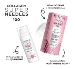Eveline Cosmetics Super Needles Collagen 100 mezo-booster nawilżający krem odżywczy 50 ml