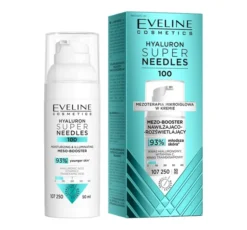 Eveline Cosmetics Super Needles Hyaluron 100 mezo-booster nawilżający krem rozświetlający 50 ml
