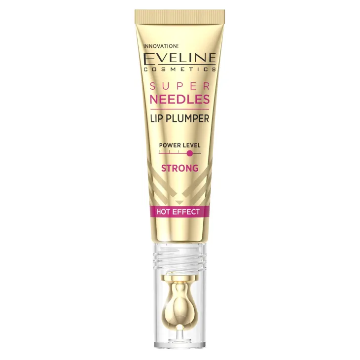 Eveline Cosmetics Super Needles Lip Plumper Hot Effect powiększający olejek do ust z mikroigłami Strong 4 ml