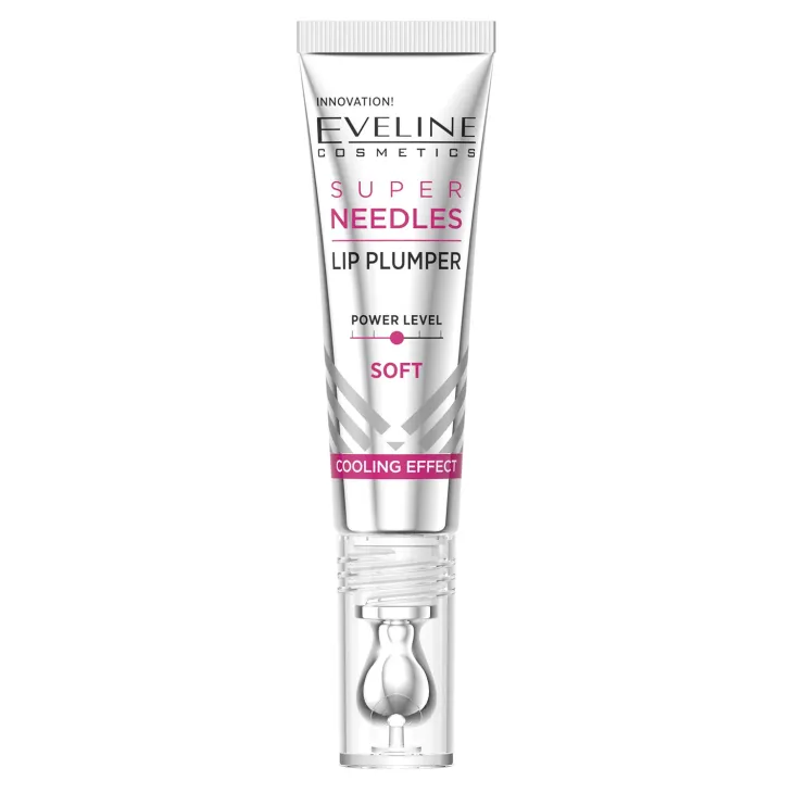 Eveline Cosmetics Super Needles Lip Plumper Cooling Effect powiększający olejek do ust z mikroigłami Soft 4 ml